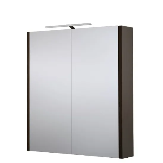 Vannas istabas skapītis ar spoguli un LED apgaismojumu Raguvos Baldai 58.2 cm, 1402301