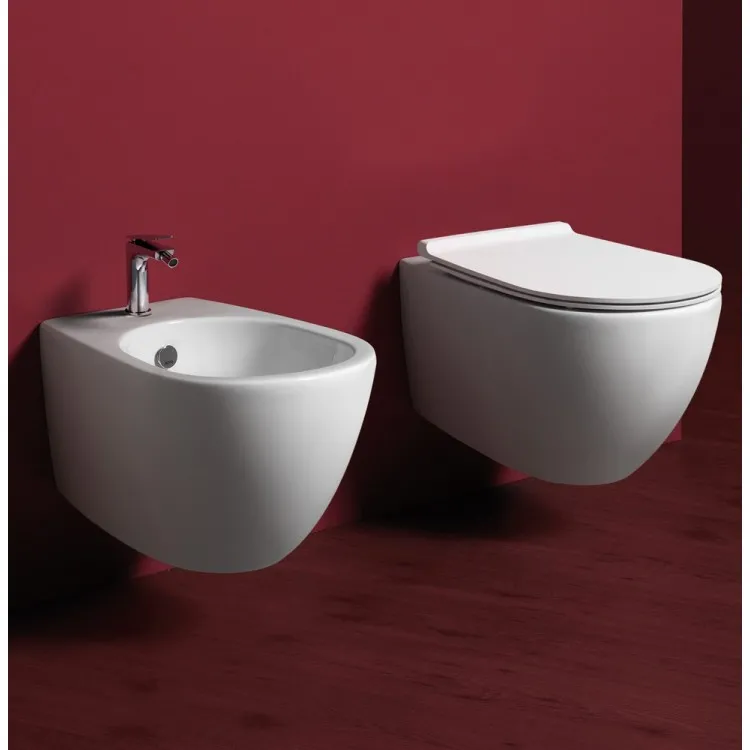 Tualetes pods piekaramais Simas Vignoni Rimless ar vāku,  VI18/F85/VI004