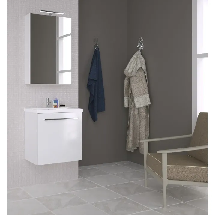 Vannas istabas skapītis ar izlietni RB SCANDIC 51 cm, balts 15132211