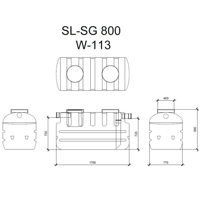 Tauku separators SL-SG 800