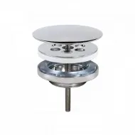 Sifona izplūde TRES 71mm, hroms,134215028