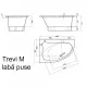 Stūra vanna Vispool TREVI M 145x95 L/K