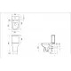 Tualetes pods Turavit Alize ar Soft Close vāku, 14T60066004K