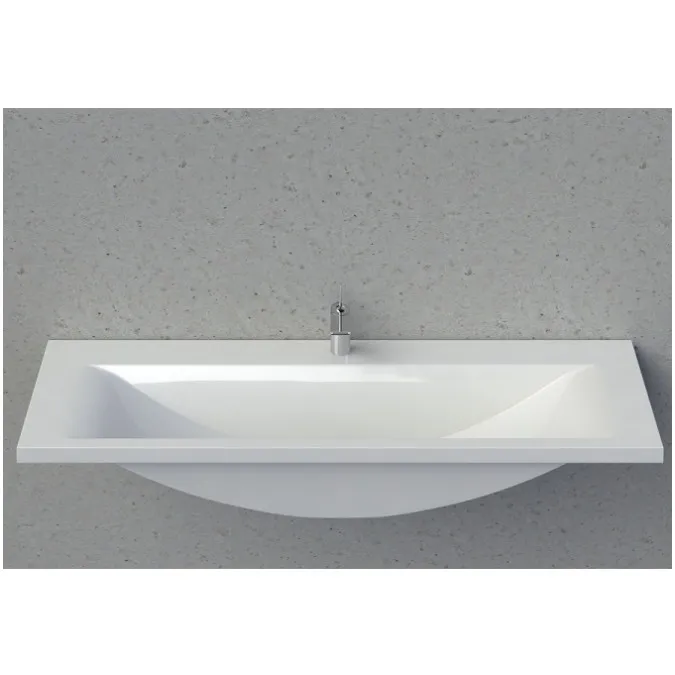 Vannas istabas izlietne Vispool Q-1400 140x50 cm, balta