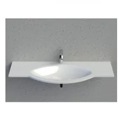 Vannas istabas izlietne Vispool L-1300 130x52 cm, balta