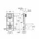 Komplekts Duravit COLOMBO+Grohe rāmis Rapid SL+poga