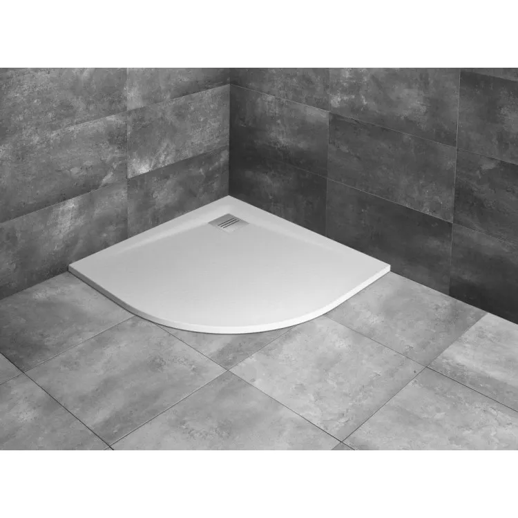 Dušas paliktnis pusapaļš Radaway KYNTOS A 80x80cm, balts