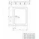 Dušas paliktnis taisnstūra Radaway LAROS D Compact 120x90, balts
