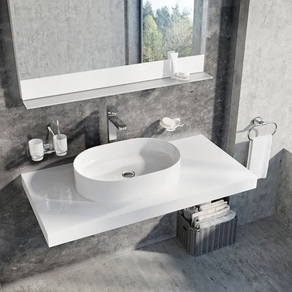 Vannas istabas uzliekamā izlietne Ravak Ceramic 550 O Slim 55x37cm