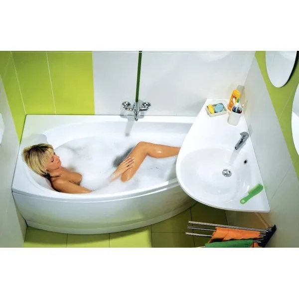Stūra vanna RAVAK Avocado R 150x75