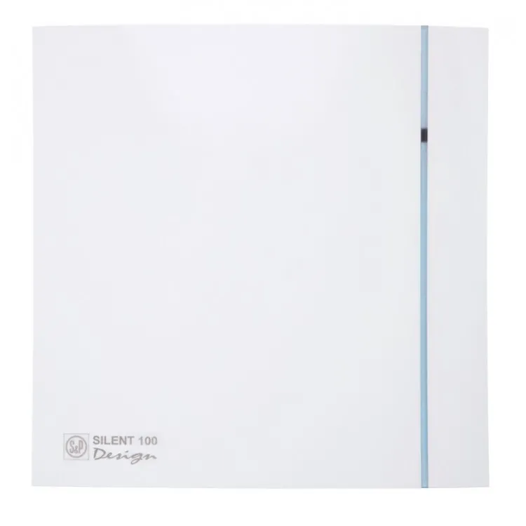 Sadzīves ventilators S&P Silent Design 100CZ, pretvārsts