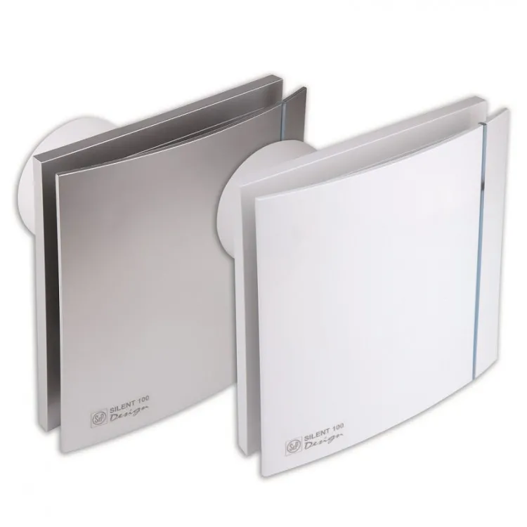 Sadzīves ventilators S&P Silent Design 100CZ, pretvārsts