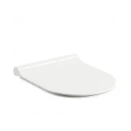 Tualetes poda vāks ar Soft Close Ravak Uni Chrome Slim, balts X01550
