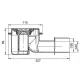 Dušas kanāls ar resti ACO ShowerDrain M 900mm, h-54mm, vertikāls atloks