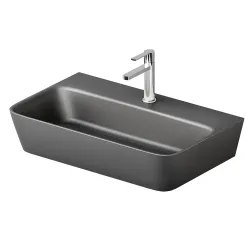 Vannas istabas uzliekamā izlietne PAA QUADRO GRAPHITE 700x430mm, IQUAS/01