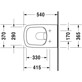 Tualetes pods piekaramais Duravit DuraStyle ar Soft Close vāku 253809000
