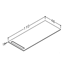 Darba virsma no augstspiediena lamināta Kame 110cm, WP-1/10-3/H11