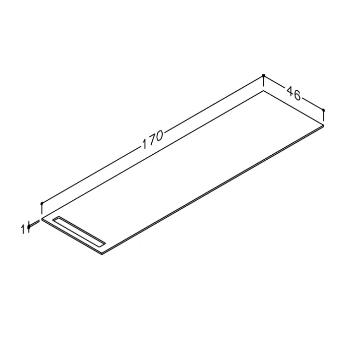 Darba virsma no augstspiediena lamināta Kame 170cm, WP-1/16-3/H12