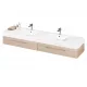 Vannas istabas dubultā izlietne PAA LONG STEP DUO 200x49cm