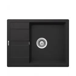Virtuves izlietne Schock RONDA D-100L, 65x50cm Onyx