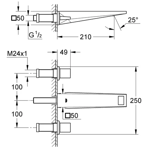Iebūvējams izlietnes maisītājs Grohe Allure Brilliant, 20348 000