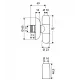 Stūra ventīlis SCHELL Rondo 1/2 x 3/8(10), hromēts 051520699
