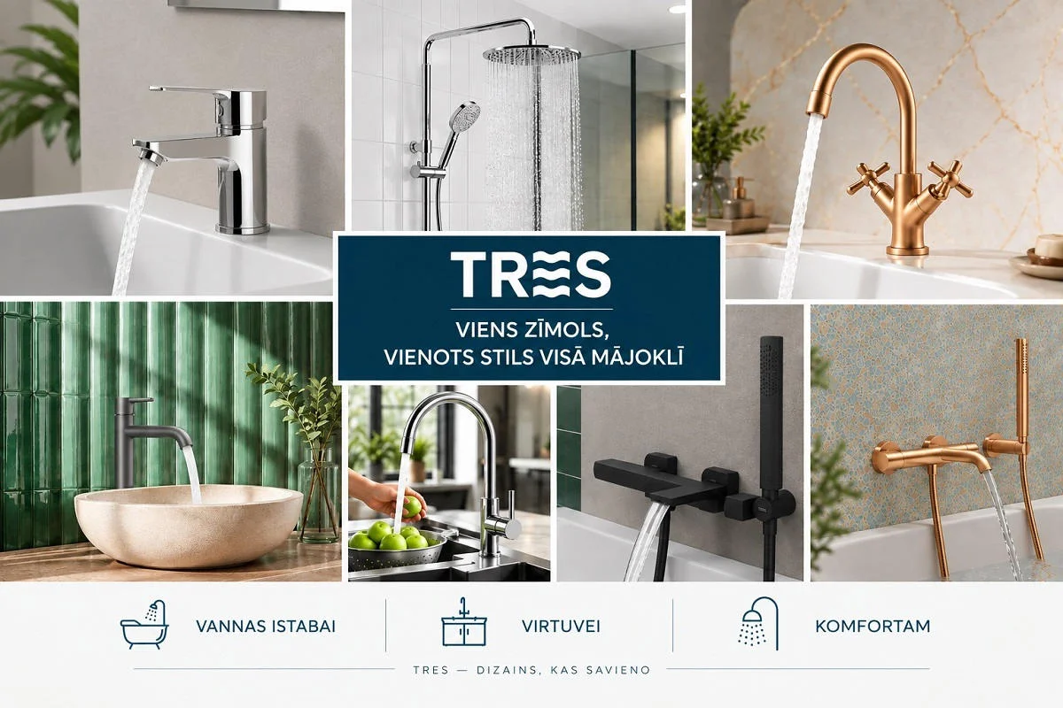 TRES jaucējkrāni – spāņu dizains, kvalitāte un tehnoloģijas, kas strādā tavā labā.
